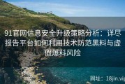91官网信息安全升级策略分析：详尽报告平台如何利用技术防范黑料与虚假爆料风险