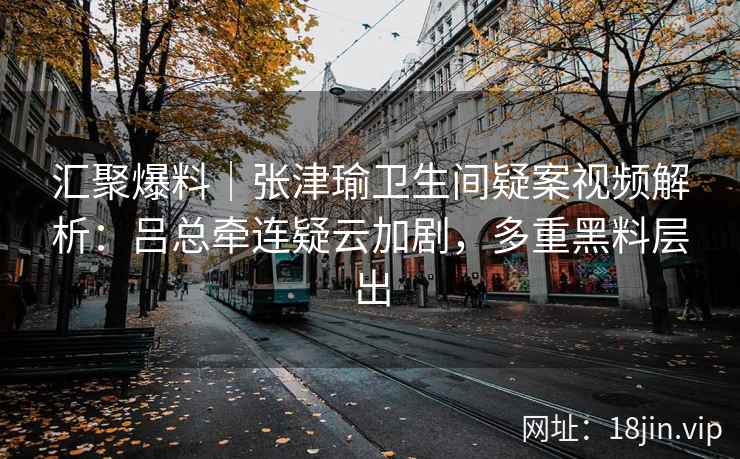 汇聚爆料｜张津瑜卫生间疑案视频解析：吕总牵连疑云加剧，多重黑料层出