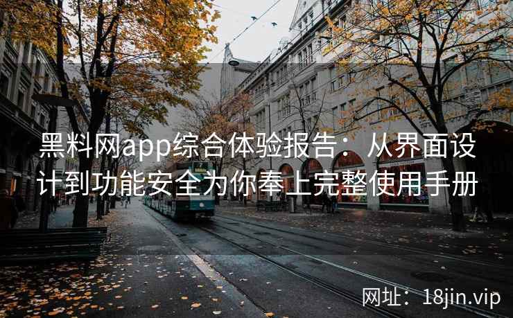 黑料网app综合体验报告：从界面设计到功能安全为你奉上完整使用手册
